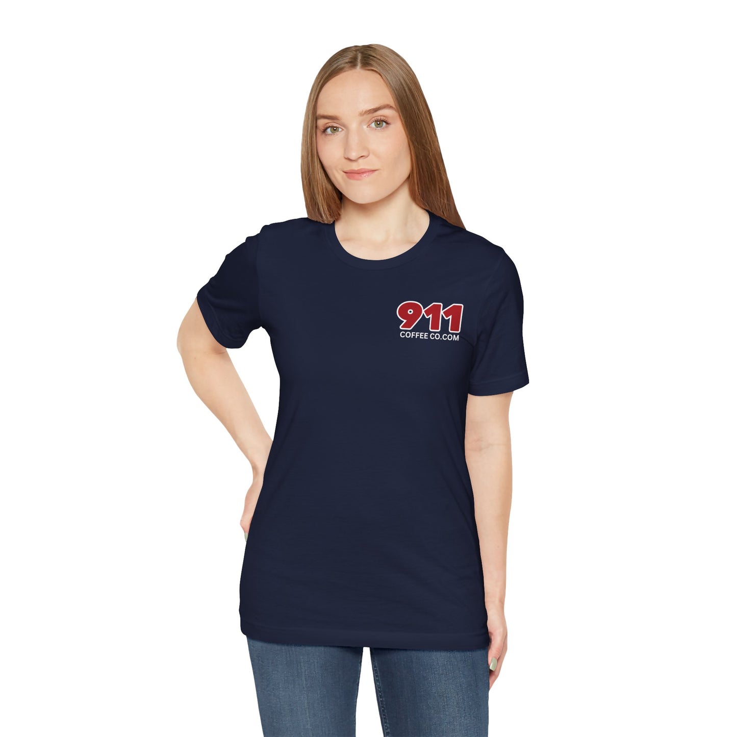 Copy of 911 Coffee Co. logo Tshirt - Unisex Jersey Short Sleeve Tee